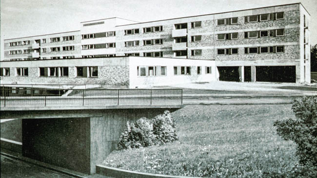 Blick von der Nordseite zur Notaufnahme (1967)
