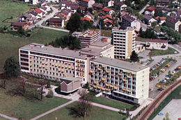 The municipal hospital after his 1967 re-opening Das Städtische Krankenhaus nach seiner Neueröffnung 1967