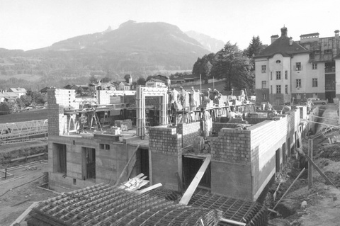 Baustelle vom Neubau (ca. 1962)