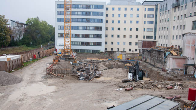 Das Untergeschoß wird begonnen