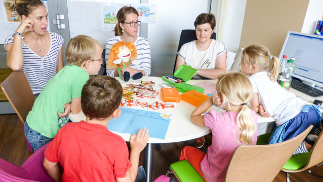 Ein Trainingsprogramm unter dem Motto „Fit für die Schule“ führt das Team der Kinderdiabetologie der Kinderklinik Traunstein für Kinder mit Diabetes durch.