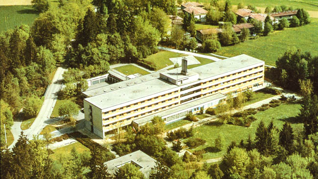 Das neue Trostberger Krankenhaus auf der Siegerthöhe im Jahr 1967