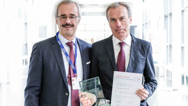 (von links): Prof. Dr. T. Kälble, Präsident der Dt. Gesellschaft für Urologie, Dr. T. Hofmann, Prostatakrebszentrum Traunstein