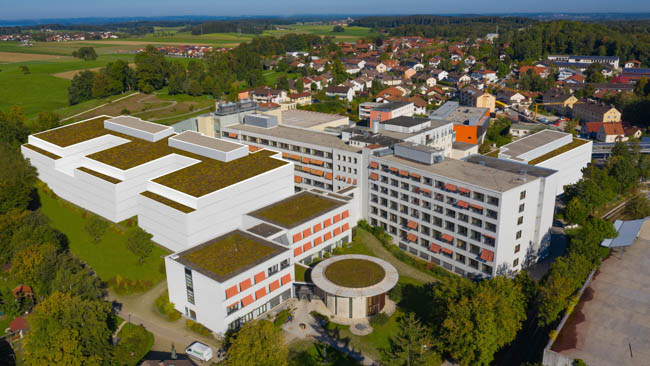 Wie in dieser Simulation dargestellt, könnte das "neue Klinikum" aussehen - von Süden gesehen